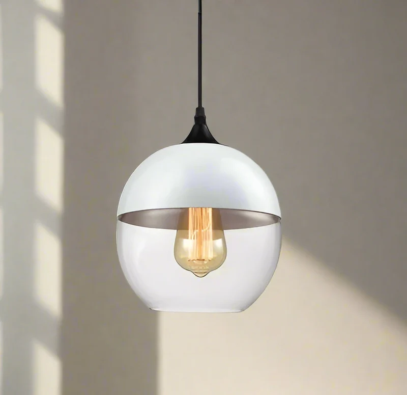 Jevaglo Pendant Light in Glass and Wood by Euroselle