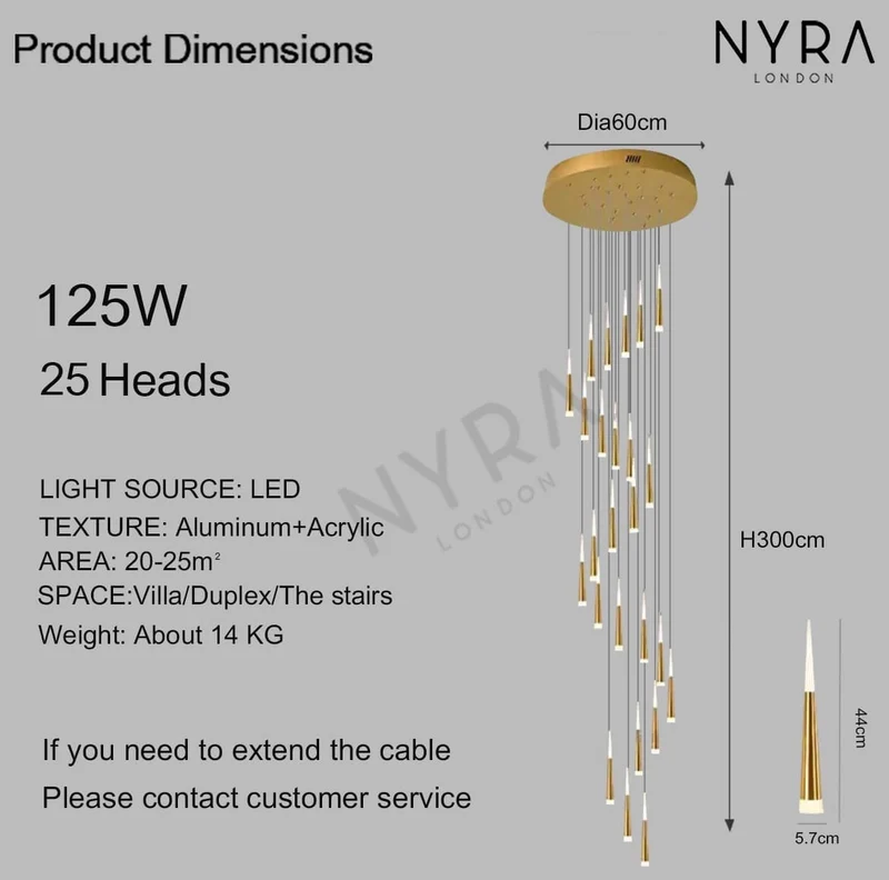Euroselle Natalia Pendant Light Modern Nordic Decor For Homes