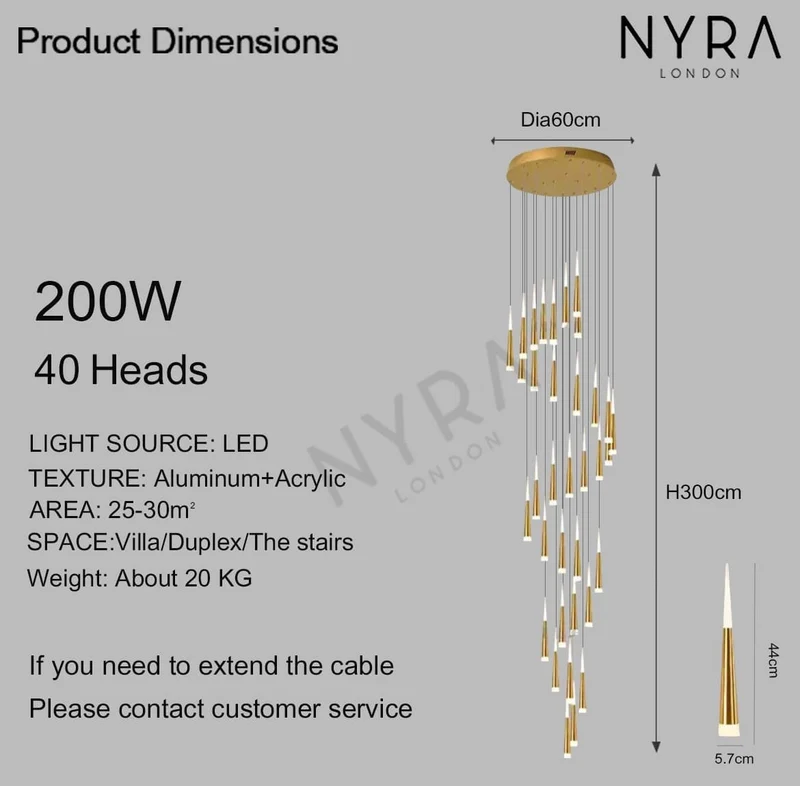 Euroselle Natalia Pendant Light Modern Nordic Decor For Homes
