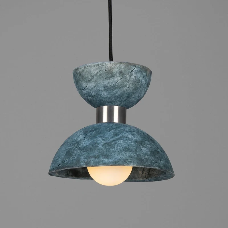 Nakaii Organic Blue Earth Ceramic Pendant Light 20cm
