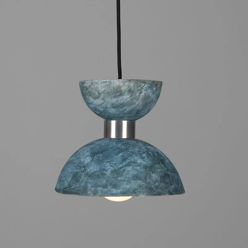 Nakaii Organic Blue Earth Ceramic Pendant Light 20cm