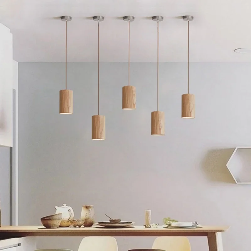 TimberEssence Nordic Wood Pendant Light By Euroselle