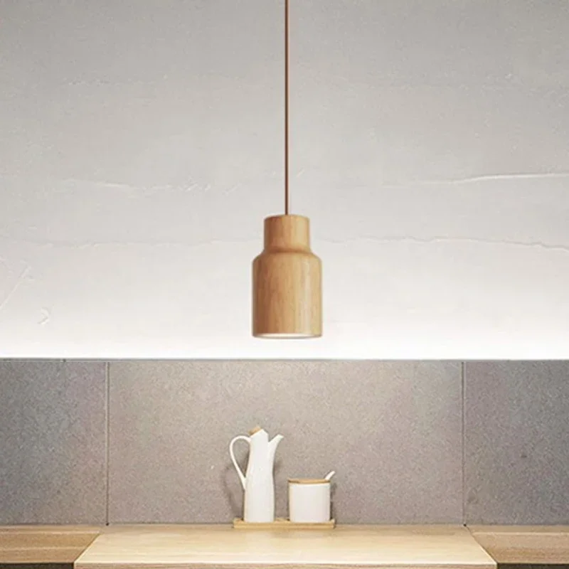 TimberEssence Nordic Wood Pendant Light By Euroselle