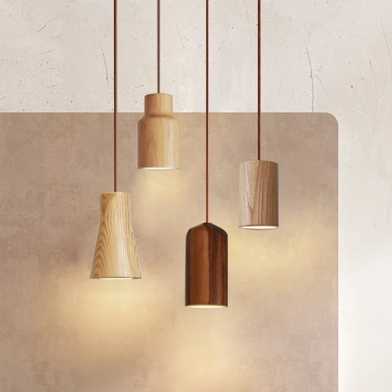 TimberEssence Nordic Wood Pendant Light By Euroselle