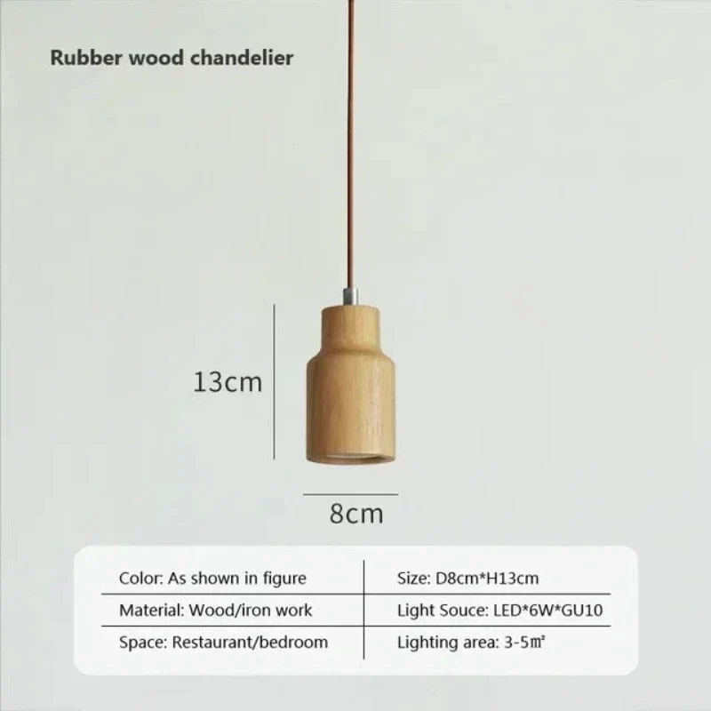 TimberEssence Nordic Wood Pendant Light By Euroselle