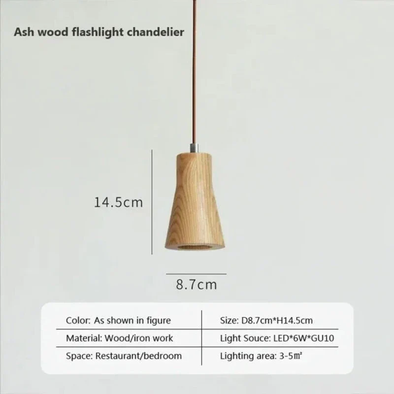 TimberEssence Nordic Wood Pendant Light By Euroselle