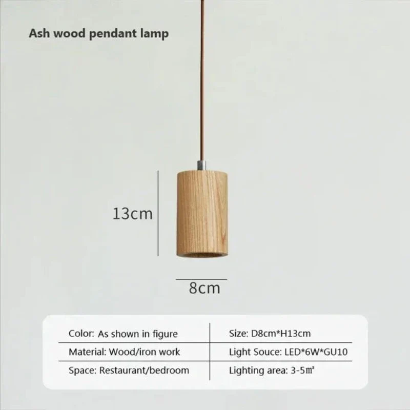 TimberEssence Nordic Wood Pendant Light By Euroselle
