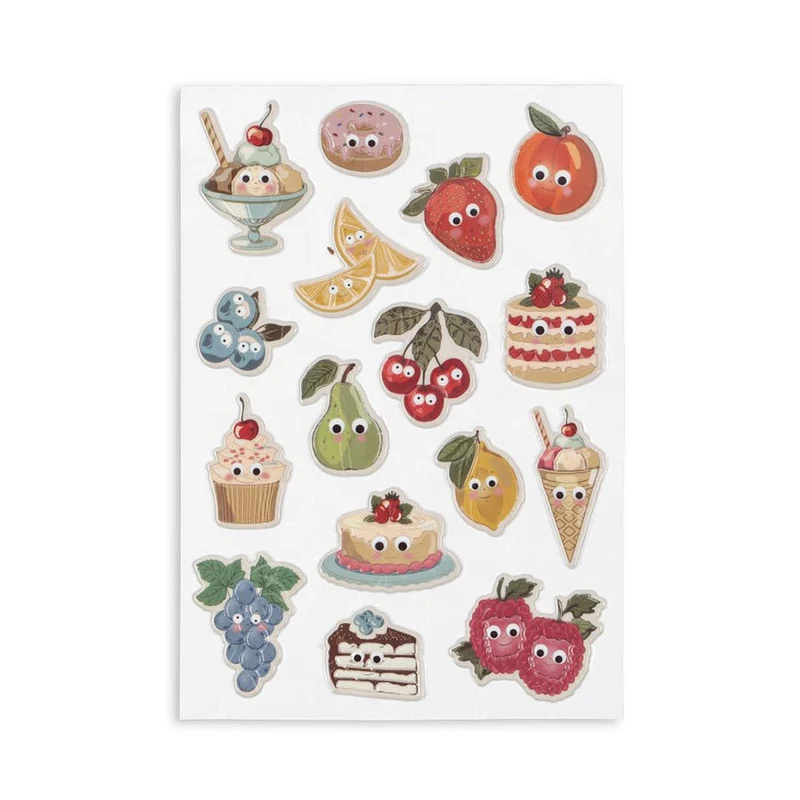 Puffy Stickers mit Fruity