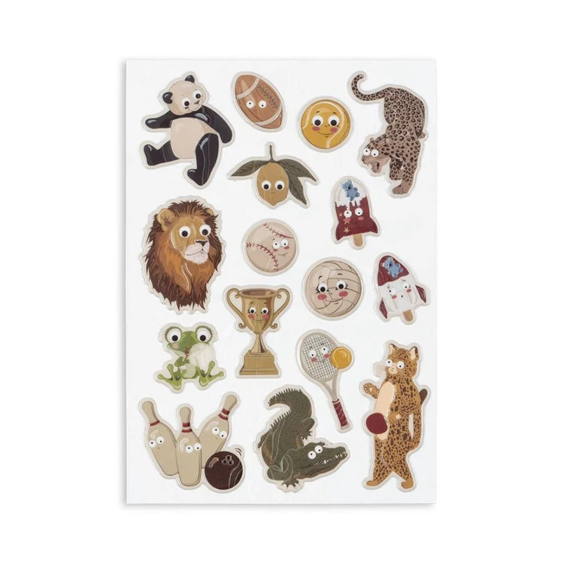 Puffy Stickers mit Tieren