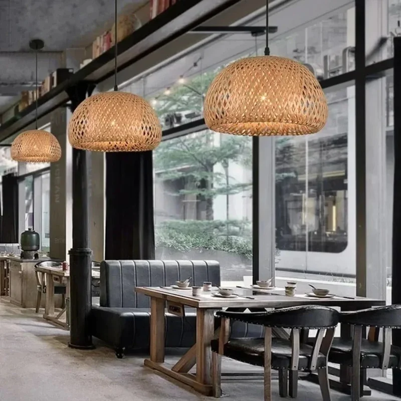Kiri Handcrafted Rattan Pendant Light Eco Friendly Bamboo Lamp By Euroselle