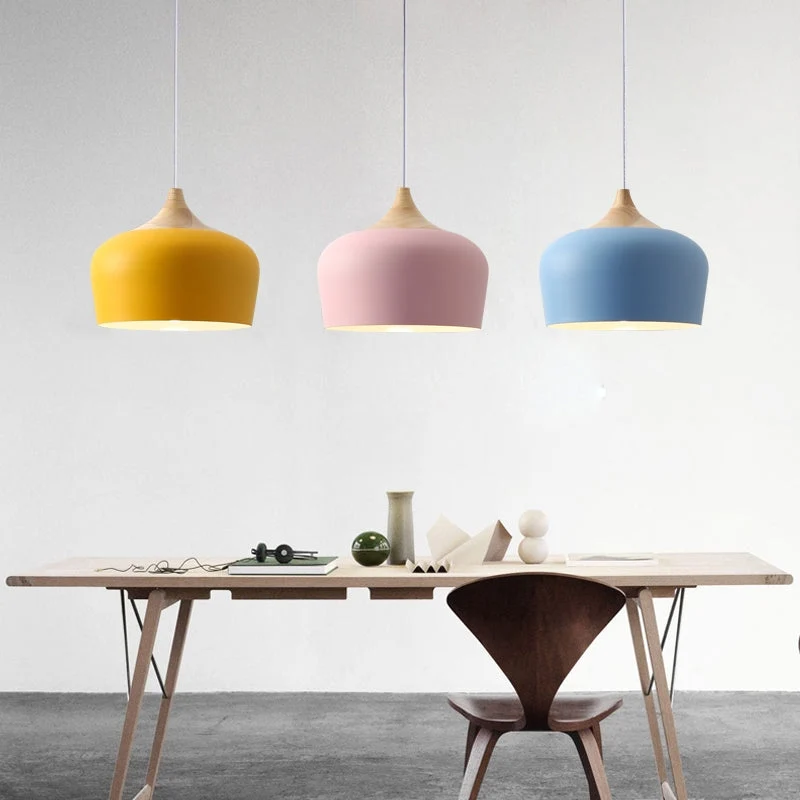 Euroselle Nordic Minimalist Dome Pendant Light Sleek Modern Fixture