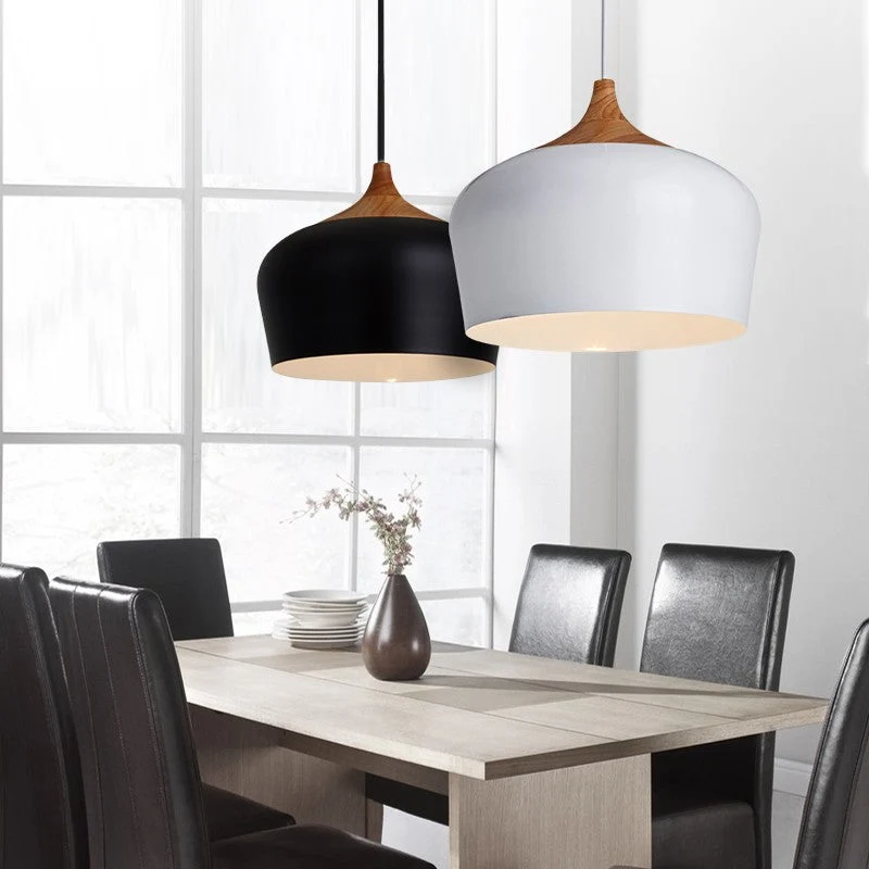 Euroselle Nordic Minimalist Dome Pendant Light Sleek Modern Fixture