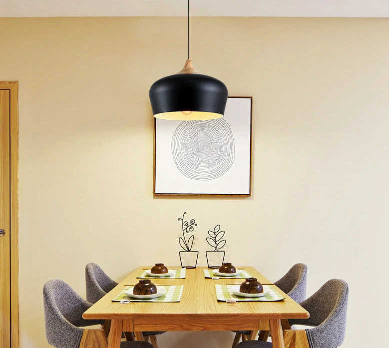 Euroselle Nordic Minimalist Dome Pendant Light Sleek Modern Fixture