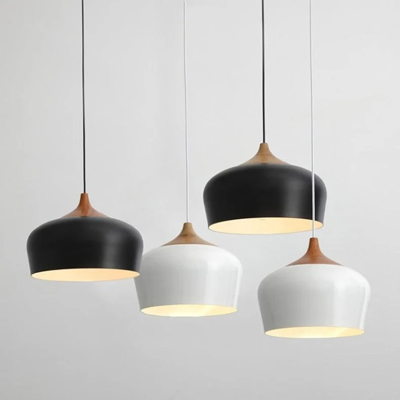 Euroselle Nordic Minimalist Dome Pendant Light Sleek Modern Fixture