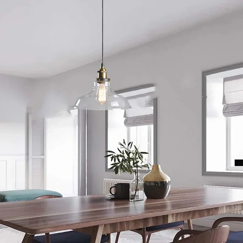 Retro Industrial Glass Pendant Light For Home And Bar By Euroselle