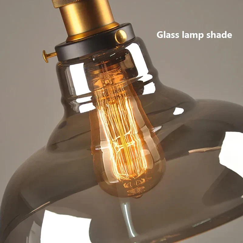 Retro Industrial Glass Pendant Light For Home And Bar By Euroselle