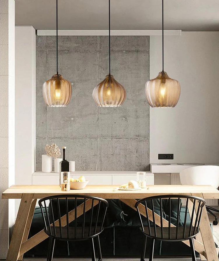 Jasper Textured Glass Pendant Lights From Euroselle