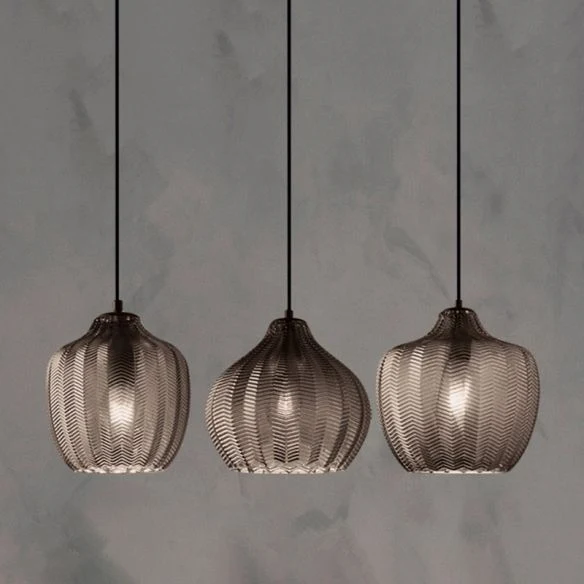 Jasper Textured Glass Pendant Lights From Euroselle