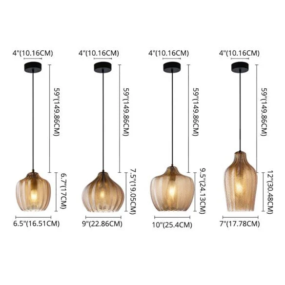 Jasper Textured Glass Pendant Lights From Euroselle