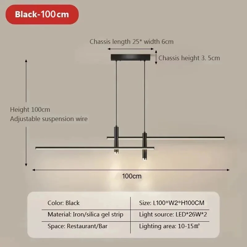 Euroselle Modern LED Pendant Light for Dining Table, Bar, and Hotel Lobby