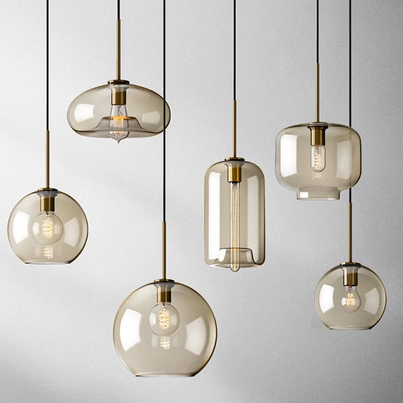 Hilde Modern Glass Pendant Lights Euroselle Collection