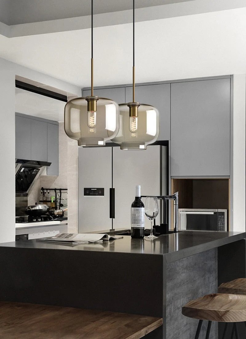Hilde Modern Glass Pendant Lights Euroselle Collection