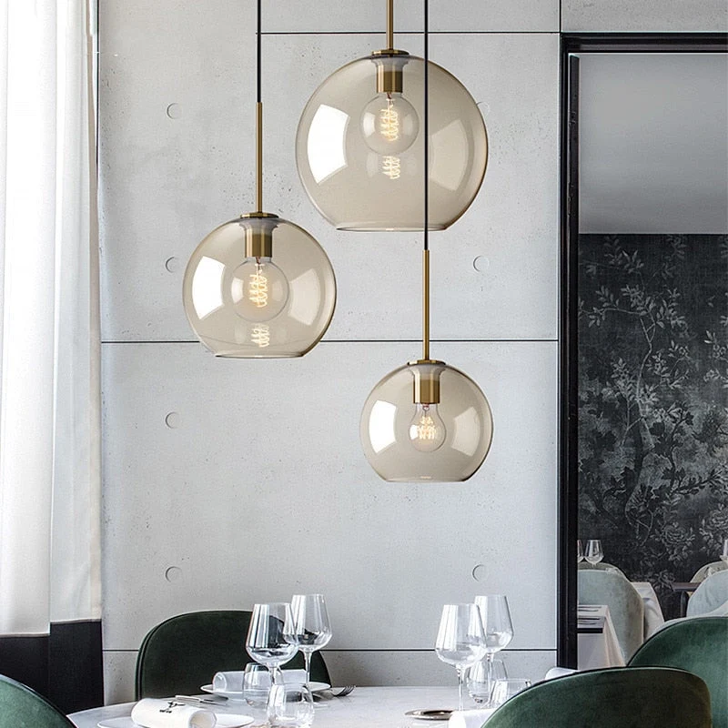 Hilde Modern Glass Pendant Lights Euroselle Collection