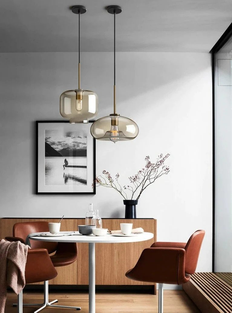Hilde Modern Glass Pendant Lights Euroselle Collection