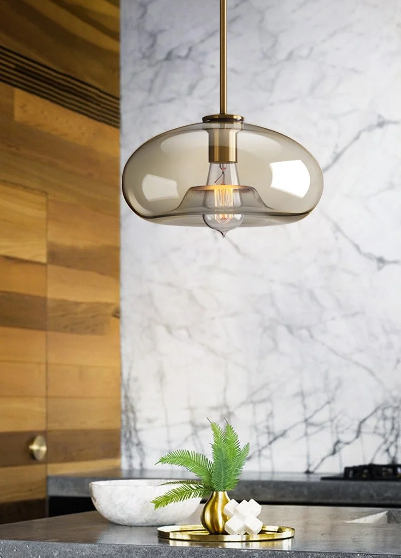 Hilde Modern Glass Pendant Lights Euroselle Collection
