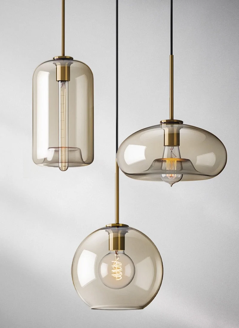 Hilde Modern Glass Pendant Lights Euroselle Collection