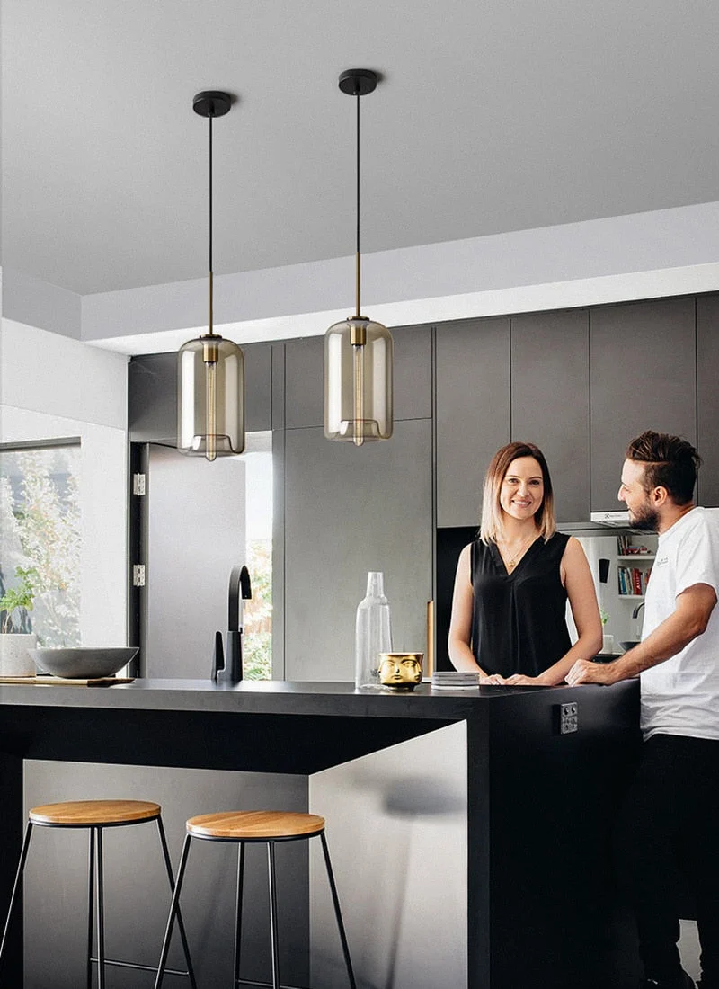Hilde Modern Glass Pendant Lights Euroselle Collection