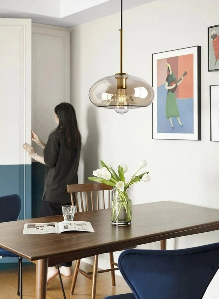 Hilde Modern Glass Pendant Lights Euroselle Collection