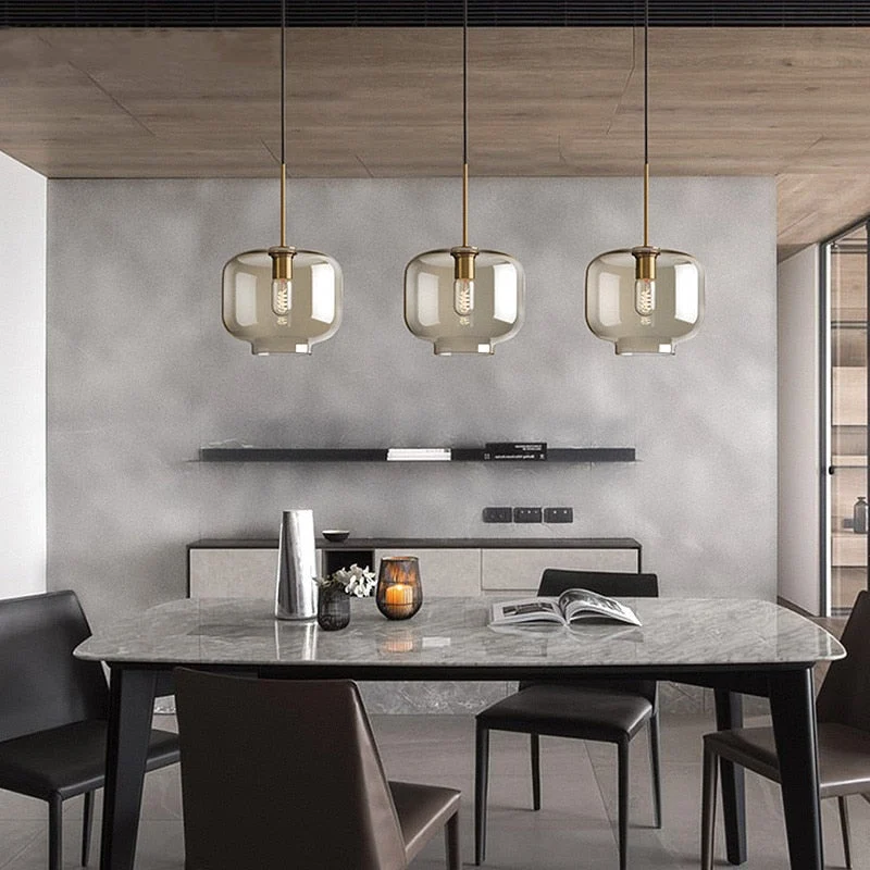Hilde Modern Glass Pendant Lights Euroselle Collection
