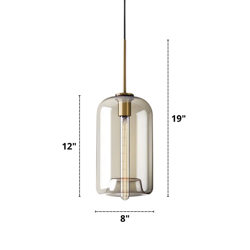 Hilde Modern Glass Pendant Lights Euroselle Collection
