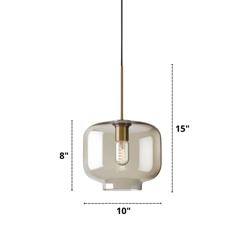 Hilde Modern Glass Pendant Lights Euroselle Collection