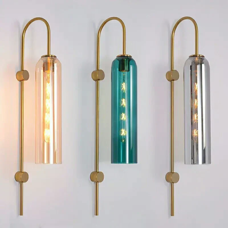 Euroselle Nordic Glass Pendant Ceiling Light With E27 LED For Bedroom And Living Room
