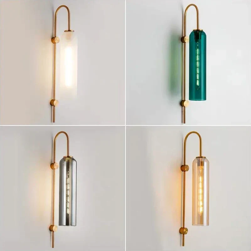 Euroselle Nordic Glass Pendant Ceiling Light With E27 LED For Bedroom And Living Room