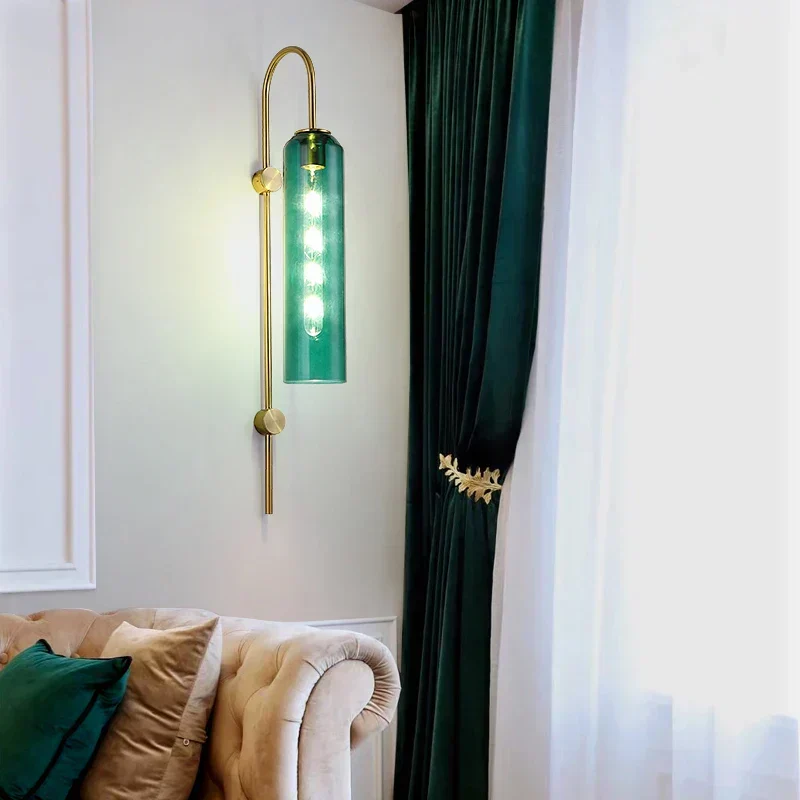 Euroselle Nordic Glass Pendant Ceiling Light With E27 LED For Bedroom And Living Room