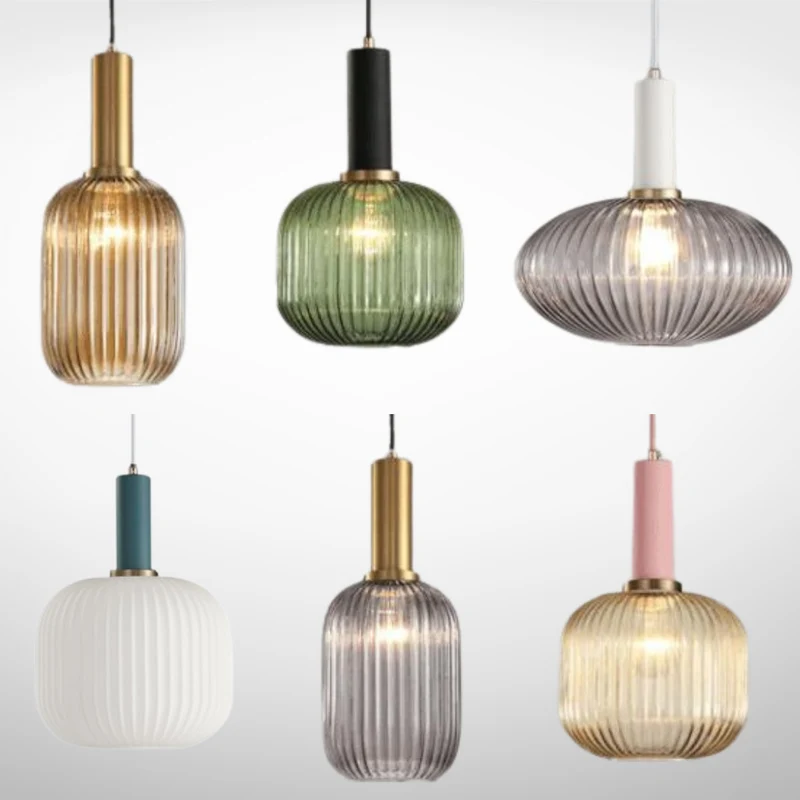 Walden Vintage Textured Glass Pendant Lights From Euroselle