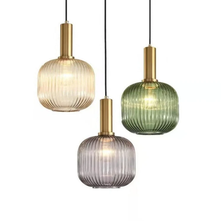 Walden Vintage Textured Glass Pendant Lights From Euroselle