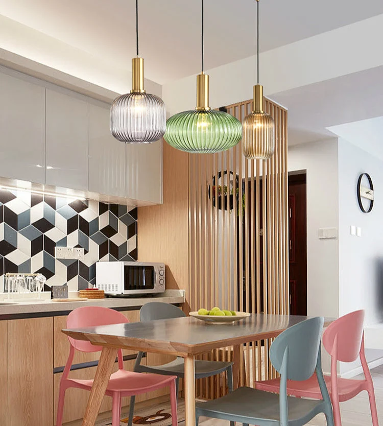Walden Vintage Textured Glass Pendant Lights From Euroselle