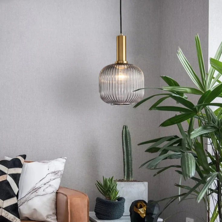 Walden Vintage Textured Glass Pendant Lights From Euroselle