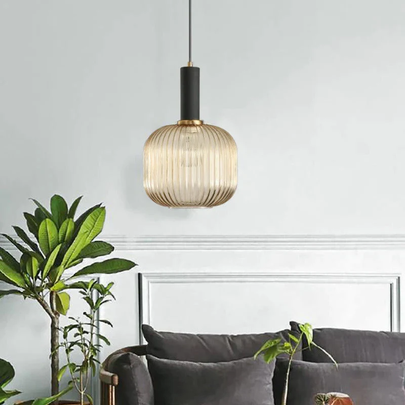 Walden Vintage Textured Glass Pendant Lights From Euroselle