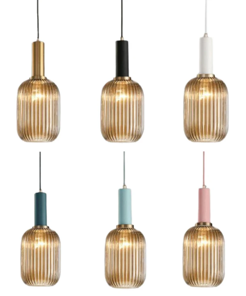 Walden Vintage Textured Glass Pendant Lights From Euroselle