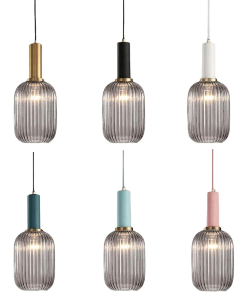 Walden Vintage Textured Glass Pendant Lights From Euroselle