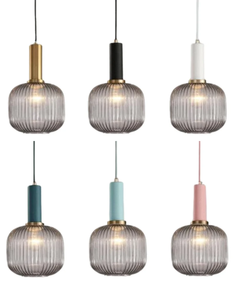 Walden Vintage Textured Glass Pendant Lights From Euroselle