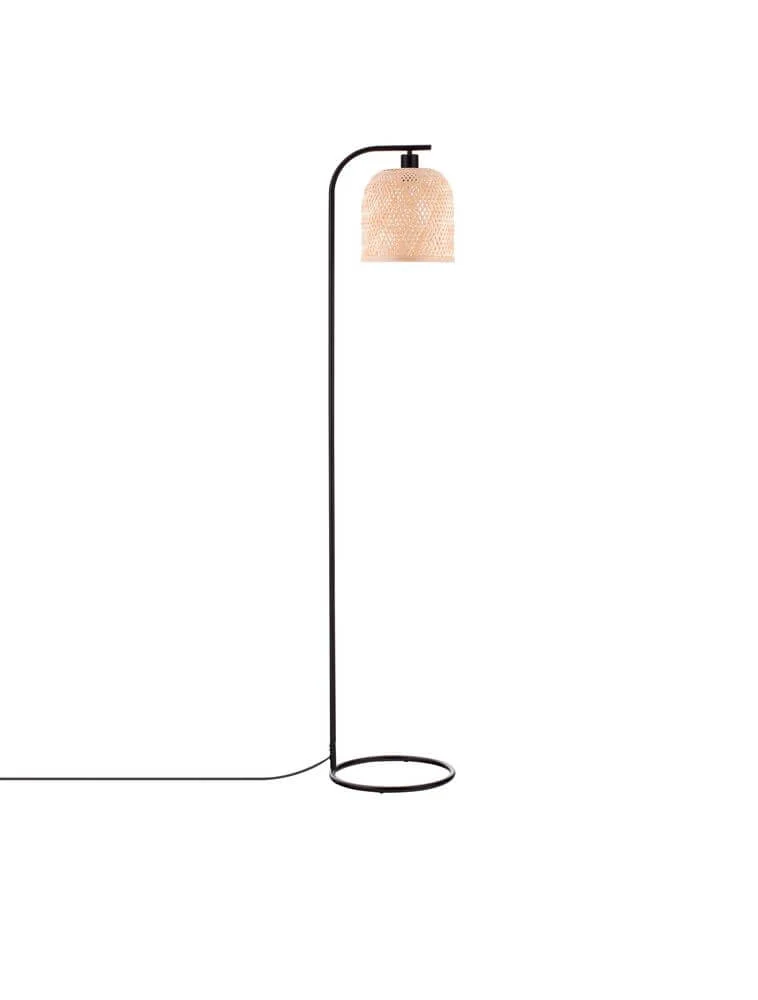 Intra Stehlampe Natur, Schwarz