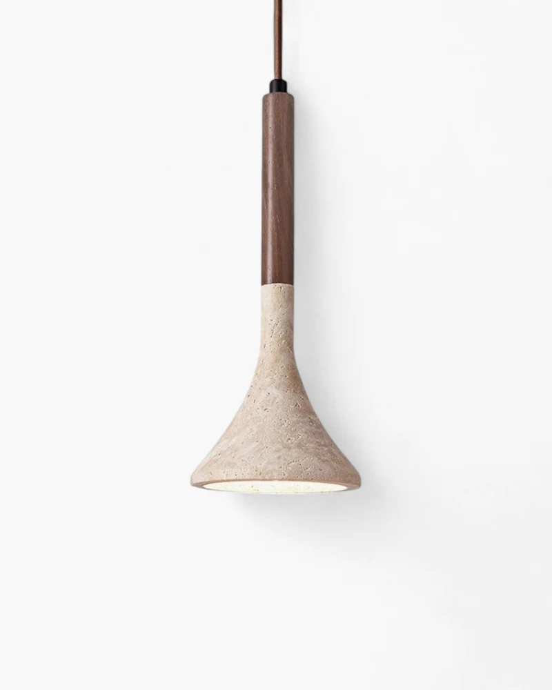 Arvalo Ceiling Pendant In Natural Wood Finish By Euroselle Modern Minimal Light
