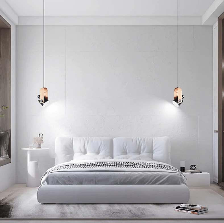 Nordic Pendant Spotlight In Wood & Metal By Euroselle