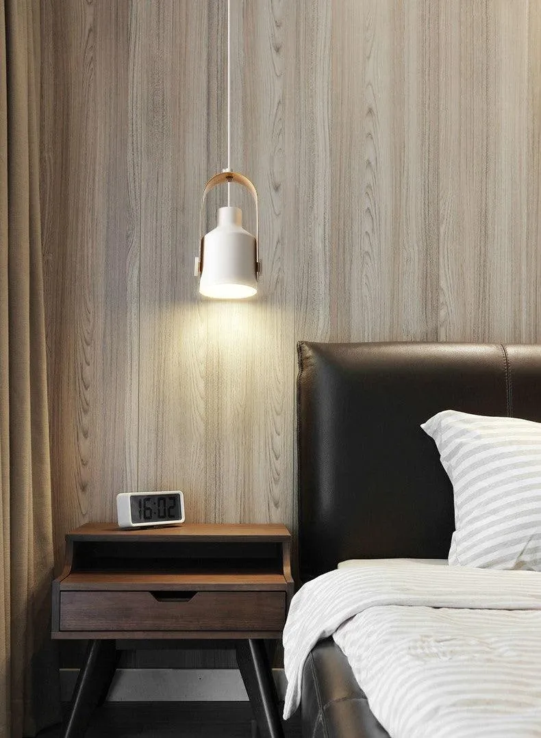 Nordic Pendant Spotlight In Wood & Metal By Euroselle